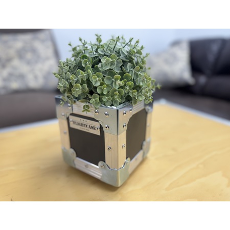 Flightcase Plant Pot In Grey